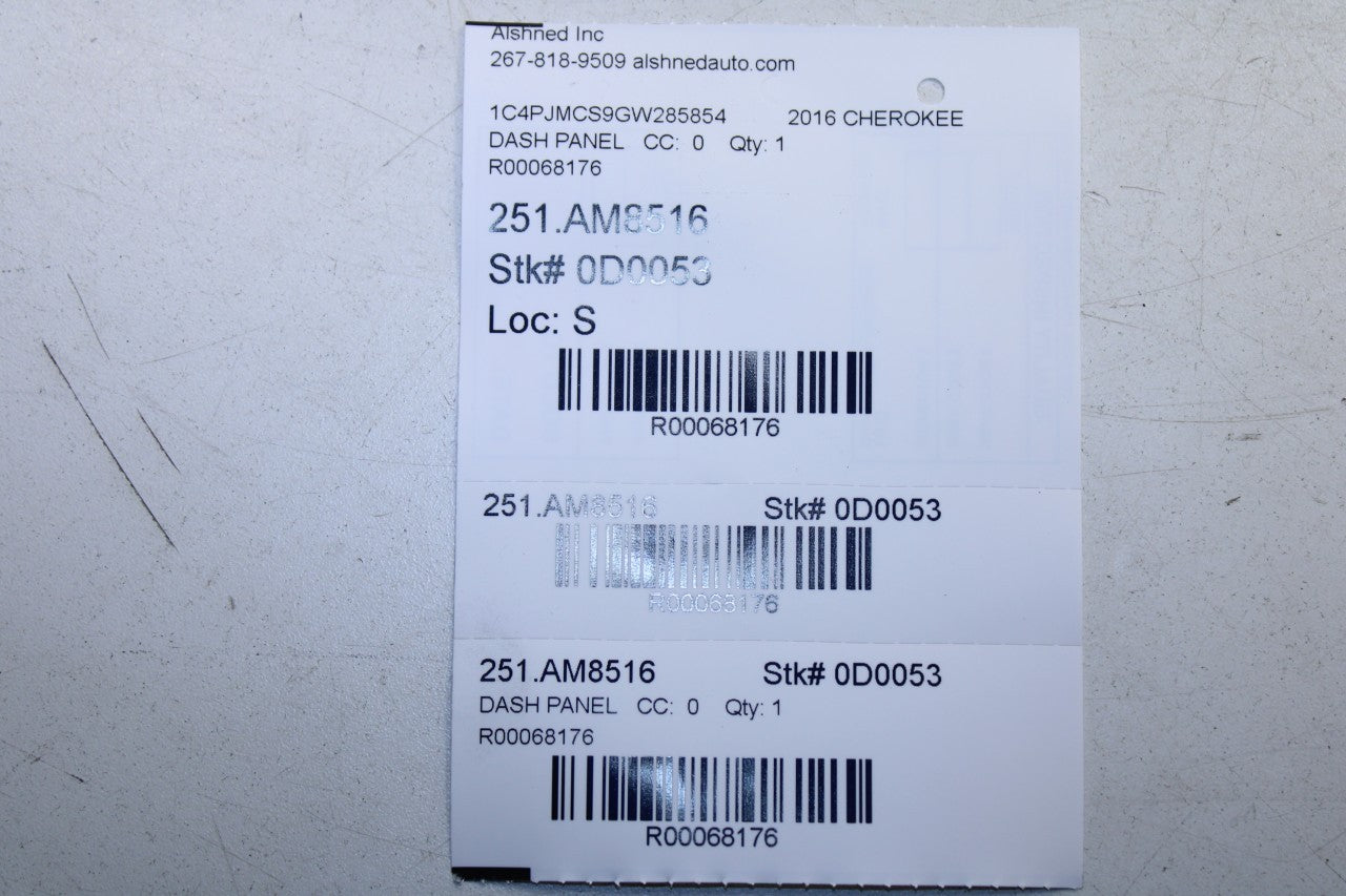 14-23 Jeep Cherokee 3.2L Front Dashboard Driver LH Side Headlight Control Switch - Alshned Auto Parts