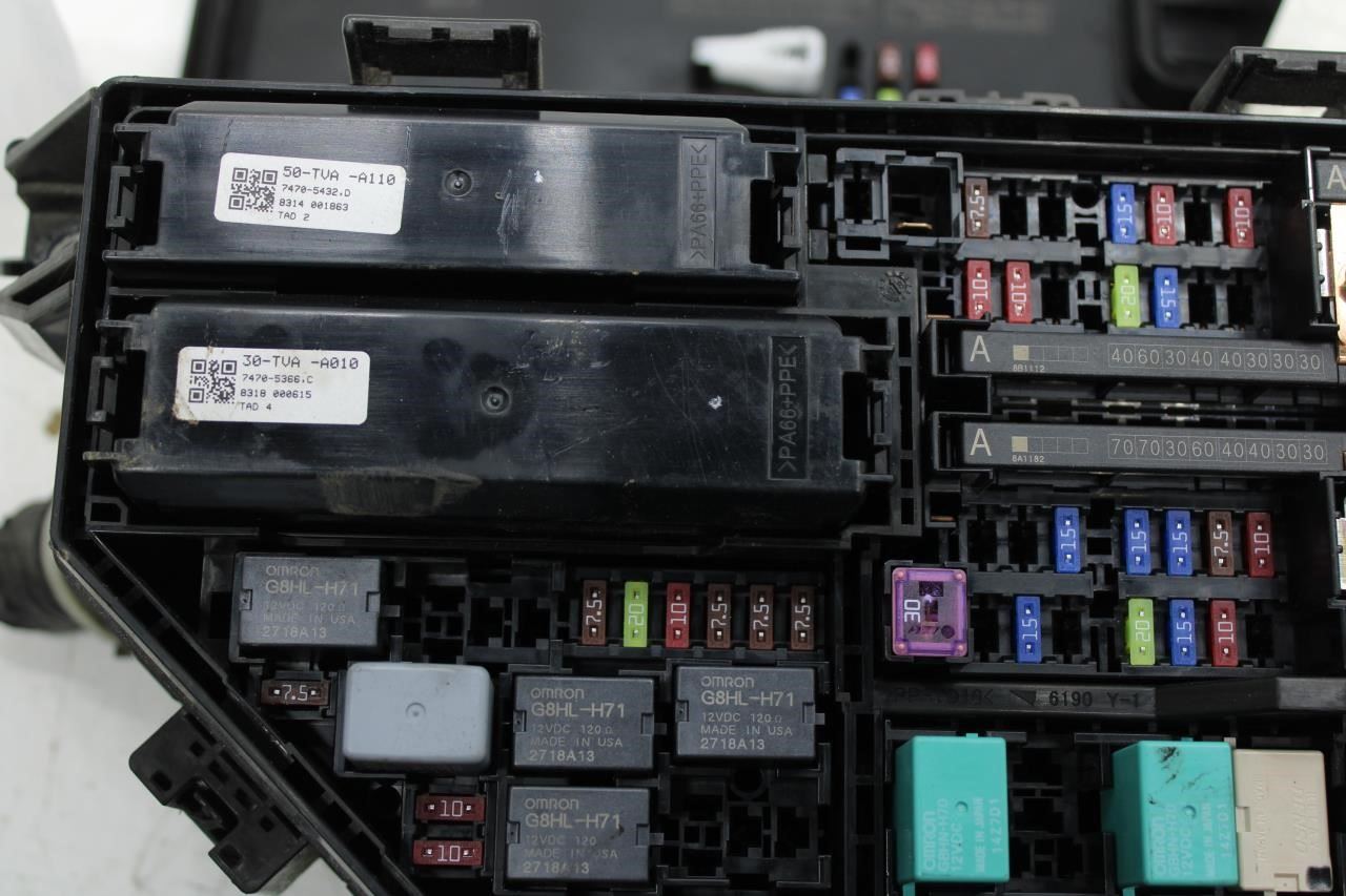2018-2020 Honda Accord 1.5L Engine Bay Fuse Relay Junction Box 38256-TVA-A01 OEM - Alshned Auto Parts