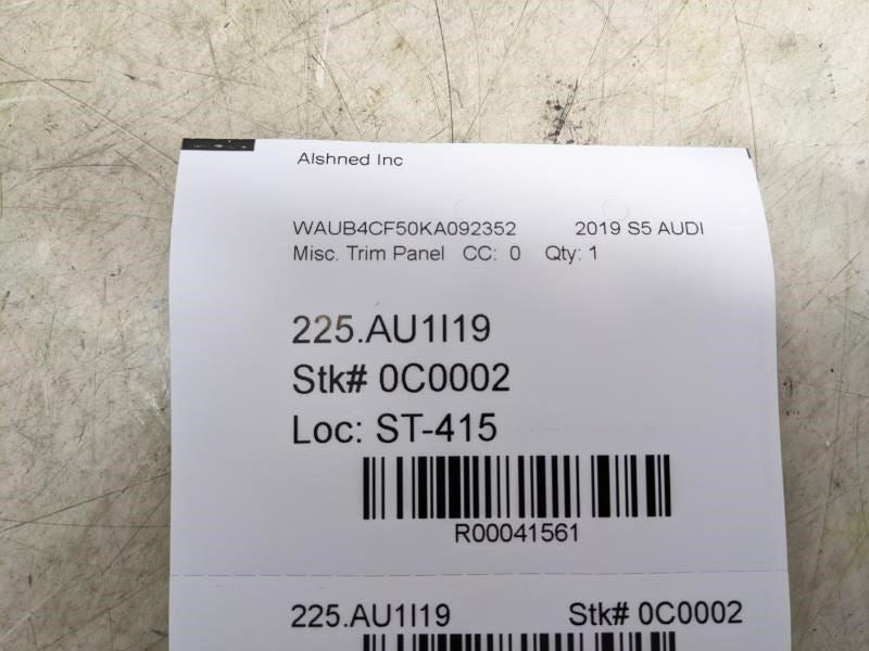 2018-25 Audi S5 Front Left Windshield A-Pillar Trim Panel Molding 8W8867233FV48 - Alshned Auto Parts