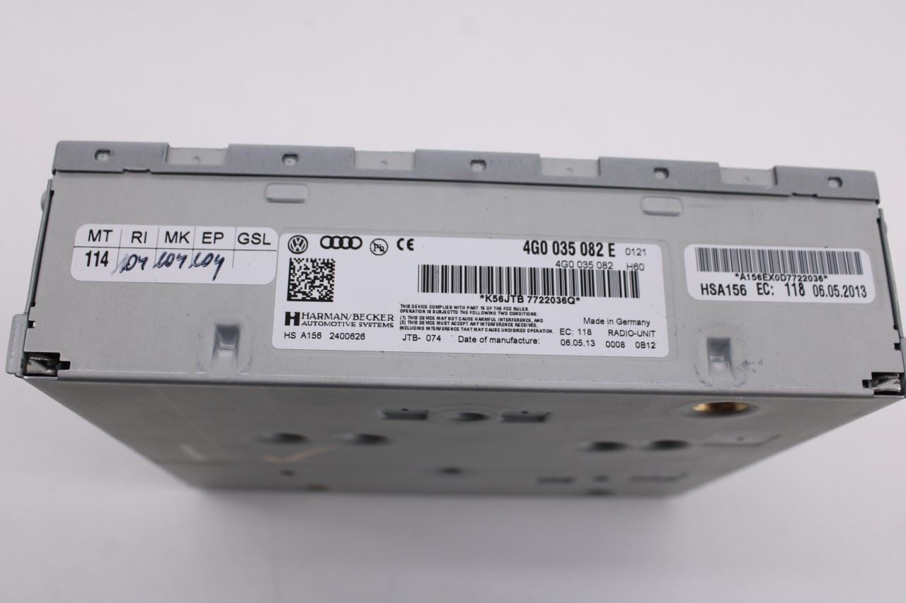 13-16 Audi S4 Premium Plus Harman Becker Satellite Radio Receiver 4G0-035-082-E8