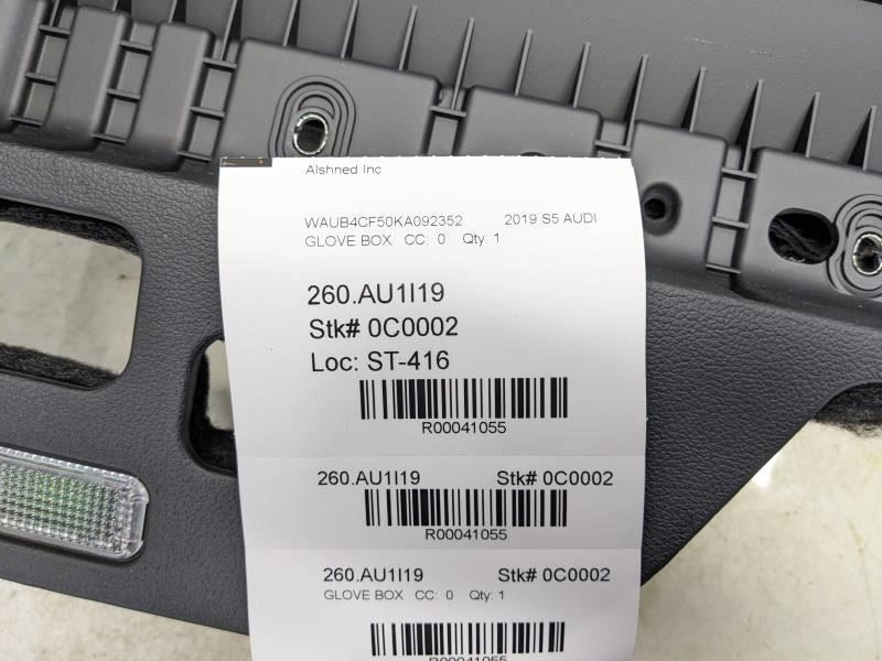18-23 Audi S5 Premium 3.0L AWD Glove Box Storage Compartment 8W1-880-302-6PS OEM - Alshned Auto Parts