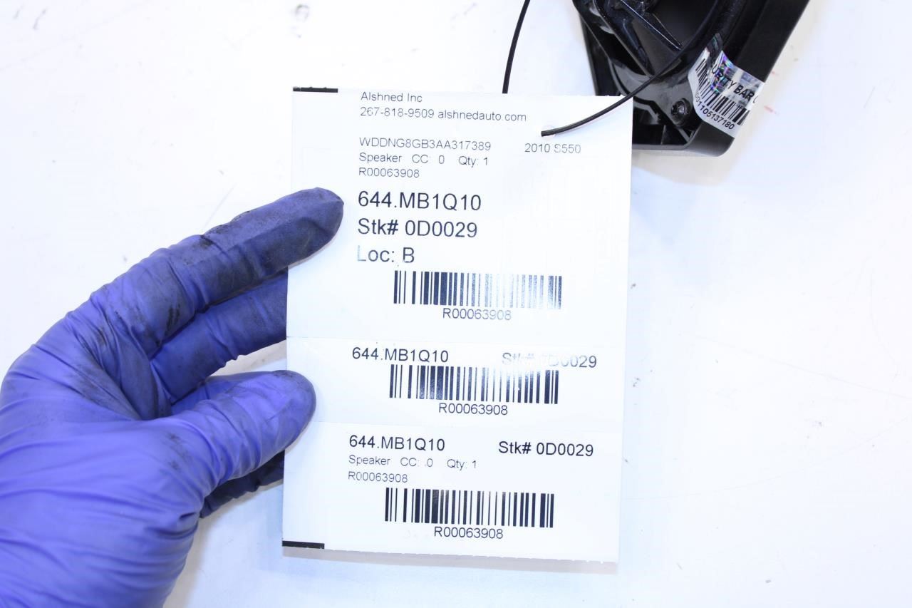 10-13 Mercedes-Benz S550 Logic 7 Rear Package Tray Subwoofer Speaker 2218208102 - Alshned Auto Parts