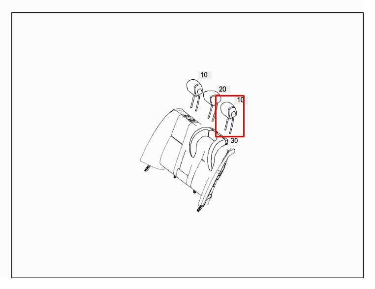 2015-23 Mercedes-Benz C300 2.0L AWD Rear Driver Left Side 2nd Row Seat Headrest - Alshned Auto Parts