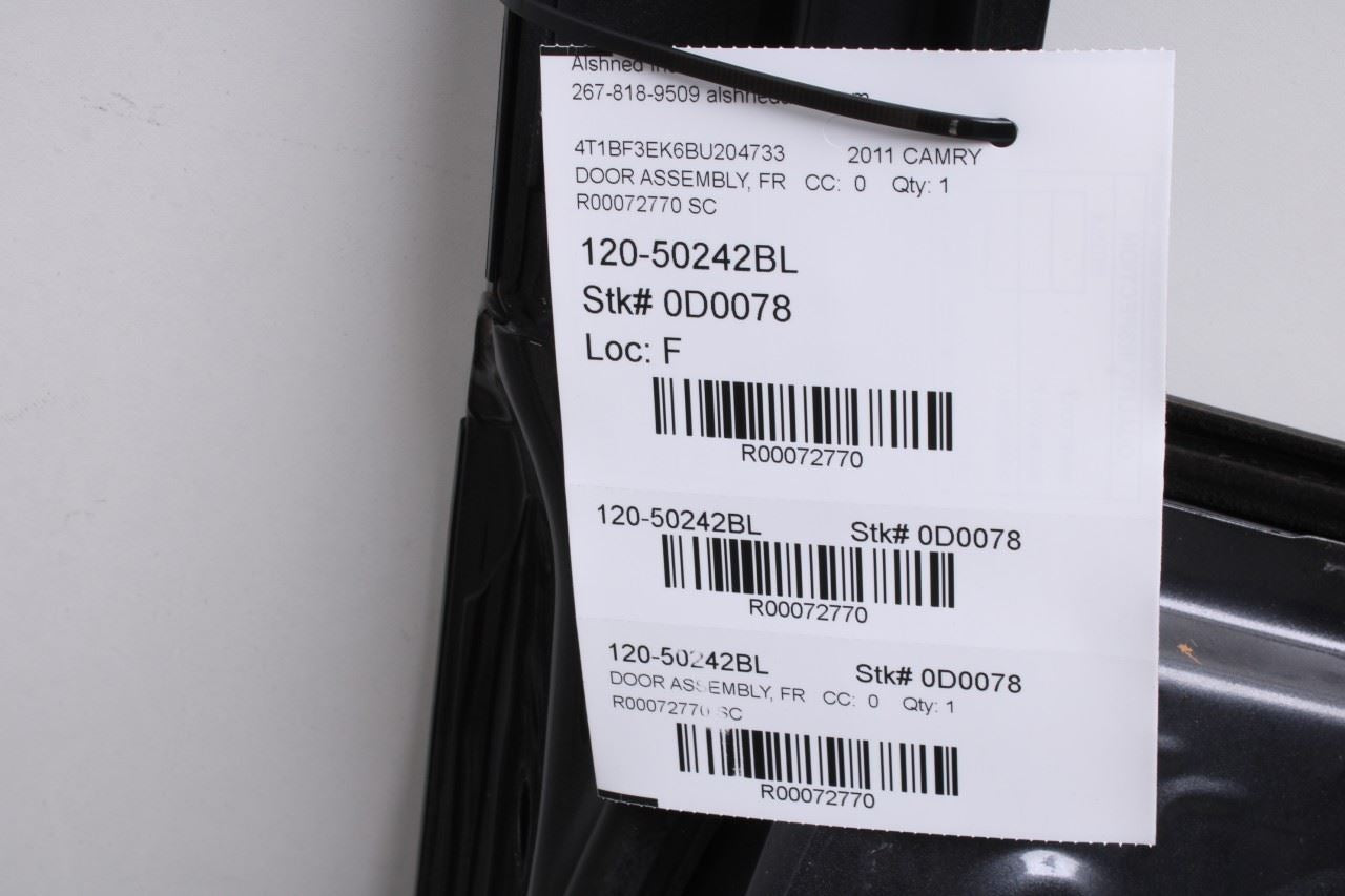 2007-2011 Toyota Camry LE Front Left Driver Side Door Shell Panel 67002-06100 - Alshned Auto Parts