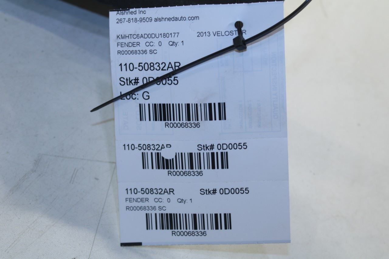2011-2017 Hyundai Veloster Base Front Right Side Fender Panel 66321-2V010 *ReaD* - Alshned Auto Parts