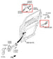 2015-2020 Kia Sorento EX 3.3L AWD Rear Passenger Right Side Door Exterior Handle - Alshned Auto Parts