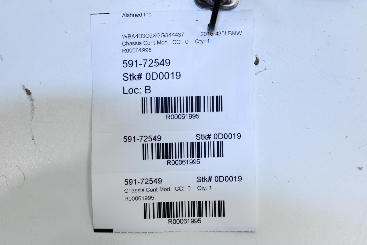 2014-2016 BMW 435I Gran Coupe xDrive Rear Body Fuse Control Module 61359374508 - Alshned Auto Parts