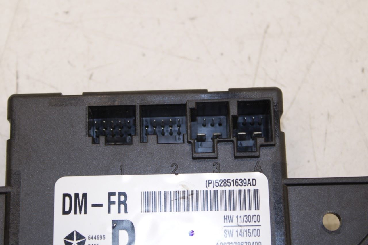 2014-16 Maserati Ghibli S Q4 3.0L Front Passenger Right Side Door Control Module - Alshned Auto Parts