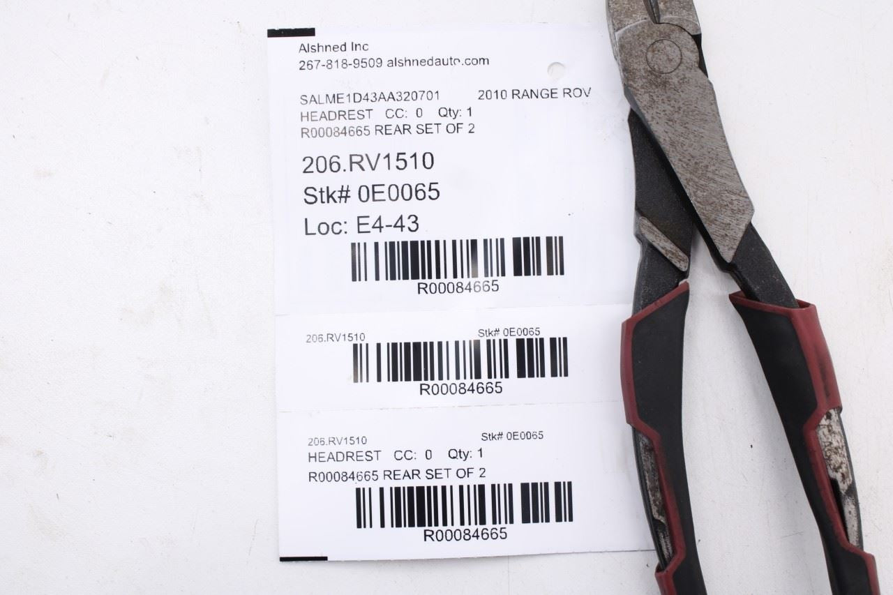 2010-12 Land Rover Range Rover HSE Rear RH and LH Side 2nd Row Seat Headrest Set - Alshned Auto Parts