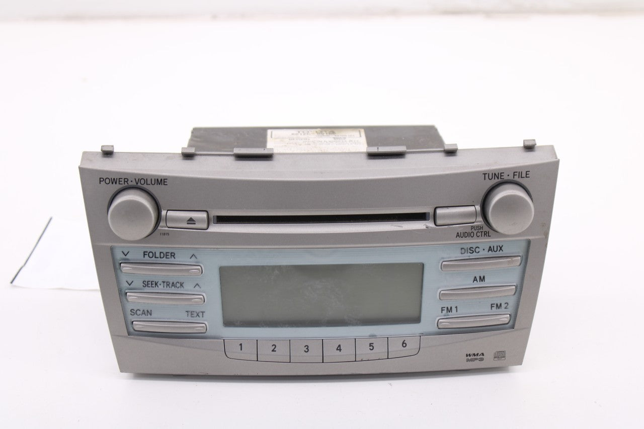 2007-2009 Toyota Camry Fujitsu Ten CD Player Radio Faceplate Control w/ Receiver0