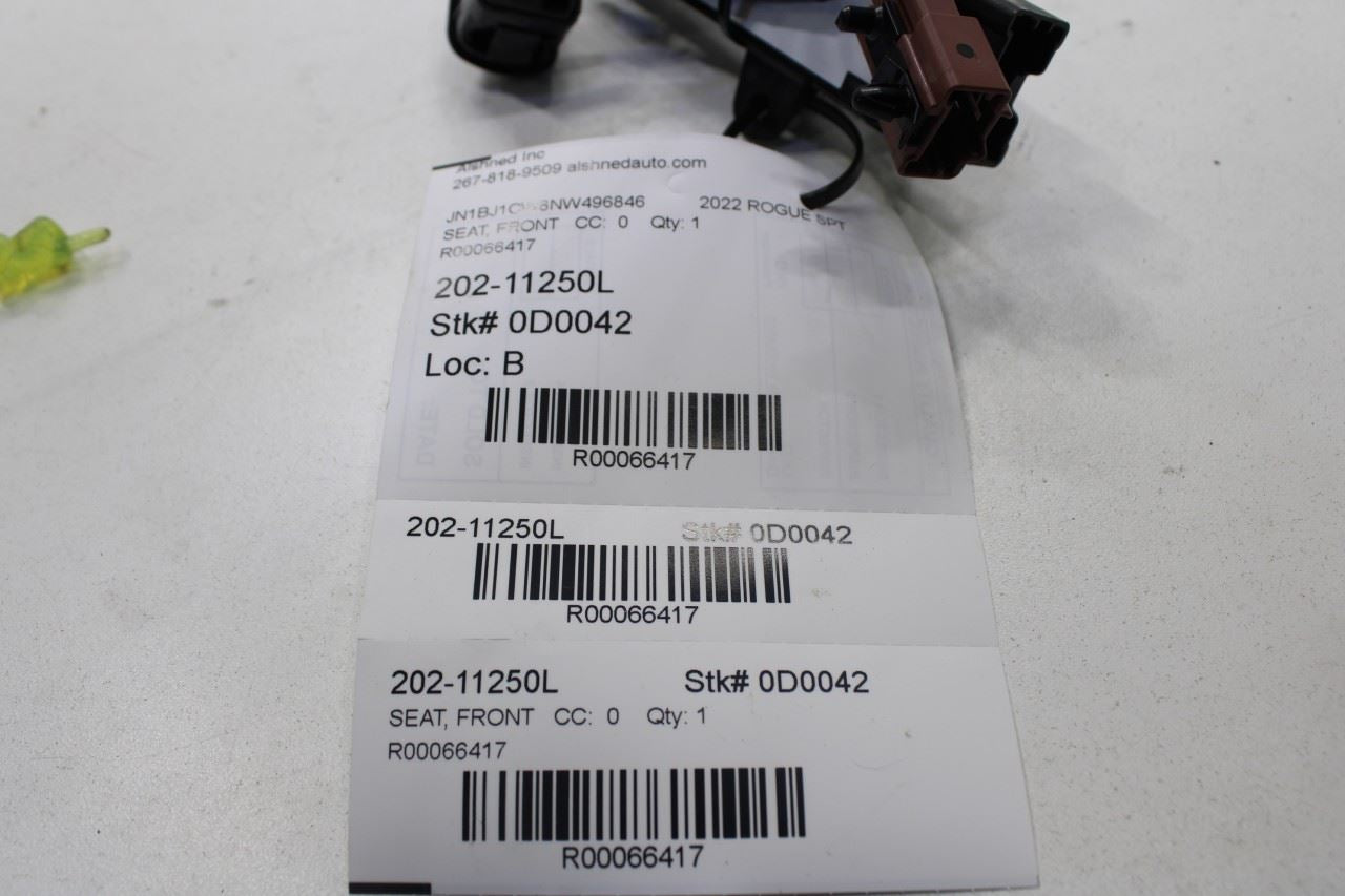 17-22 Nissan Rogue Sport SL Front LH Side Seat Adjustment and Lumbar Switch Set - Alshned Auto Parts