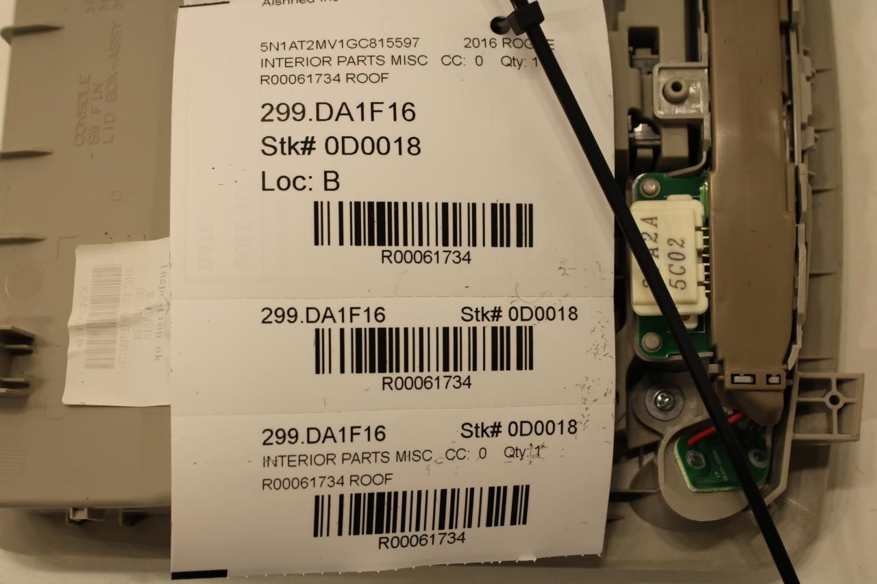 2014-2016 Nissan Rogue SV 2.5L Front Overhead Console Dome Light 26430-4BA1A OEM - Alshned Auto Parts