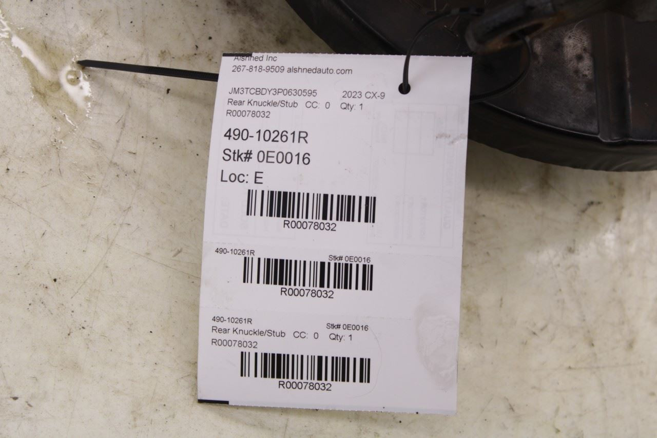 2016-2023 Mazda CX-9 Grand Touring Rear Right Passenger Side Spindle Knuckle Hub - Alshned Auto Parts