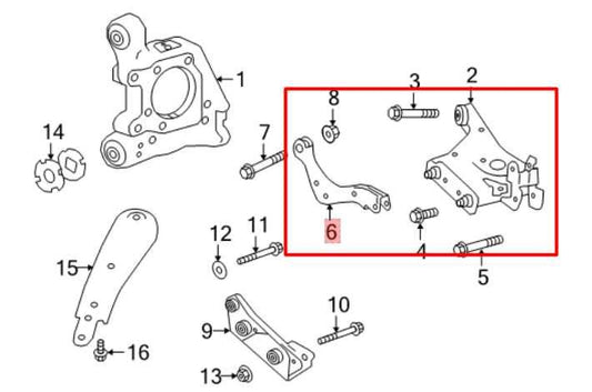 19-25 Infiniti QX50 Luxe 2.0L FWD Rear Left Side Lower and Upper Control Arm Set - Alshned Auto Parts