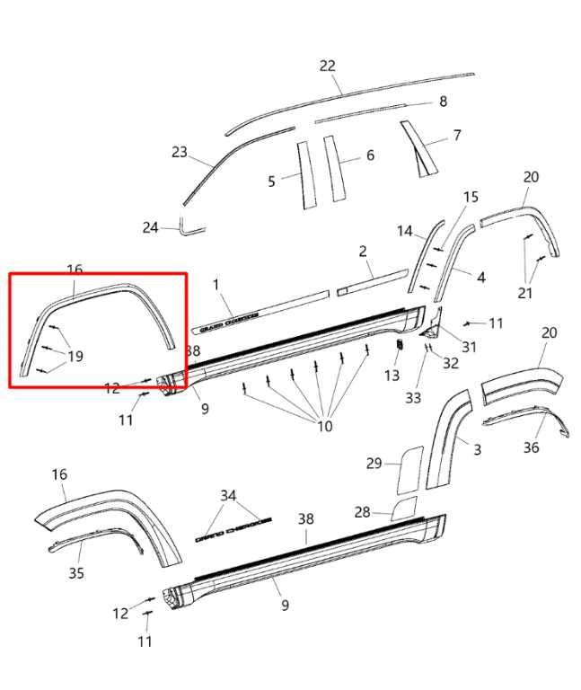 11-16 Jeep Grand Cherokee Limited Front RH Side Fender Flare Molding Trim *ReaD* - Alshned Auto Parts