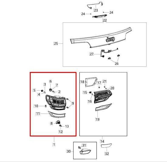2014-2018 Jeep Grand Cherokee Limited Rear Right Side Tail Light Lamp 68110016AD - Alshned Auto Parts