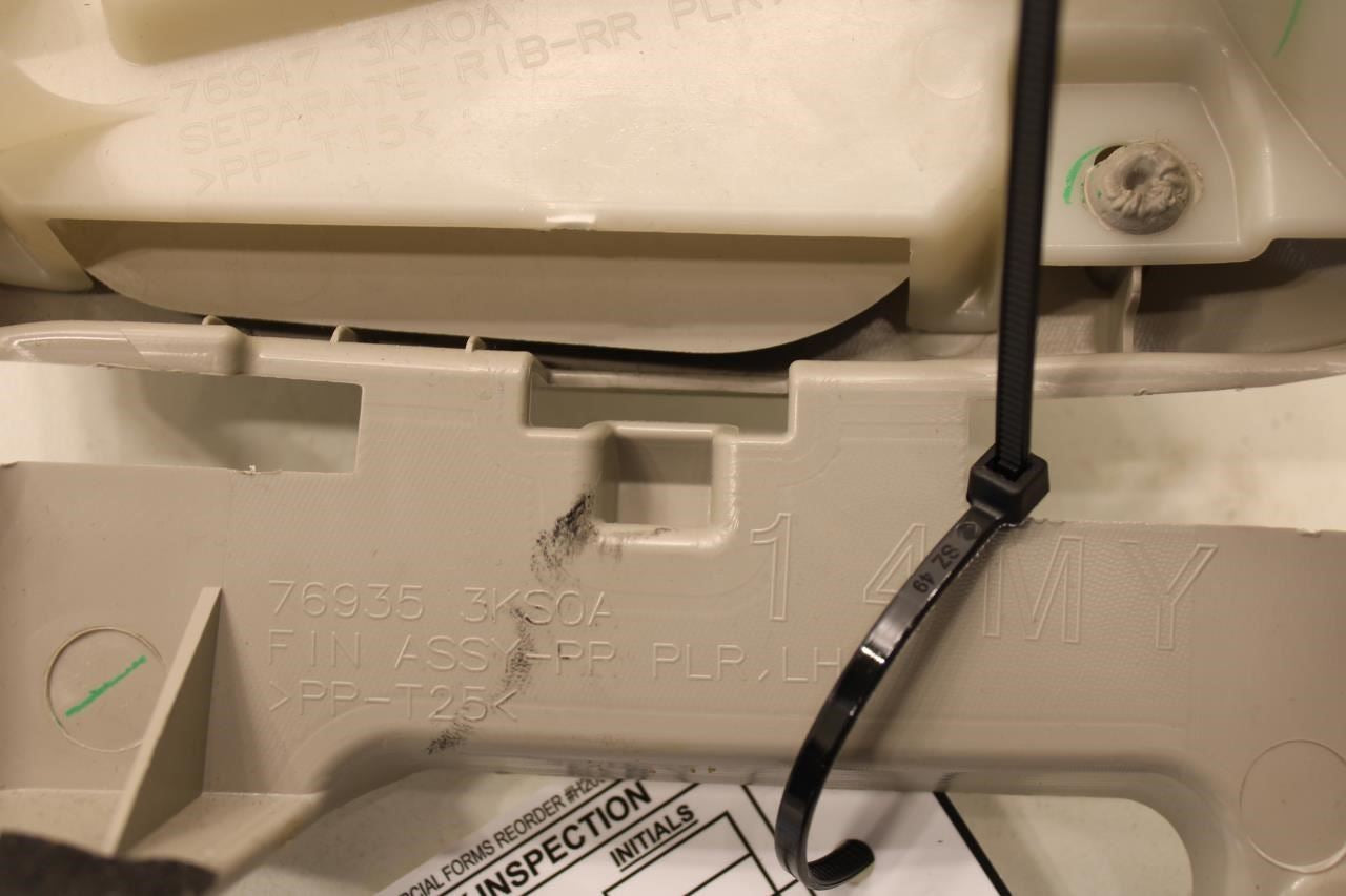 13-2020 Nissan Pathfinder SV RR LH Quarter Upper C-Pillar Trim Panel 76935-3KS0A - Alshned Auto Parts