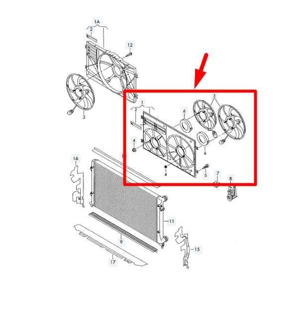10-17 Volkswagen CC 2.0L Dual Radiator Cooling Fan Motor Assy 1K0-121-205-AJ OEM - Alshned Auto Parts
