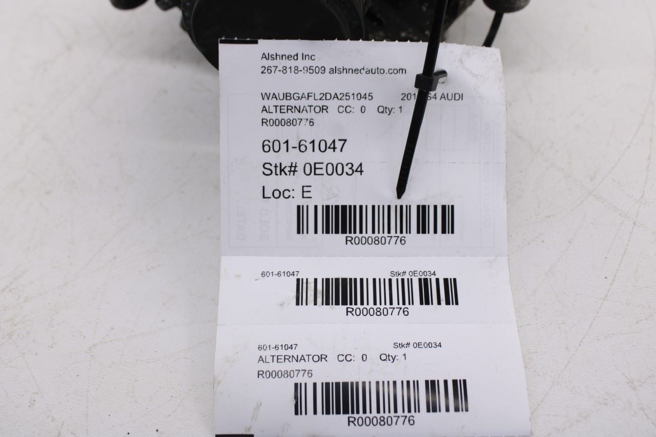 2013-2016 Audi S4 Premium Plus 3.0L Alternator Generator 14V 180A 06E903018L OEM - Alshned Auto Parts