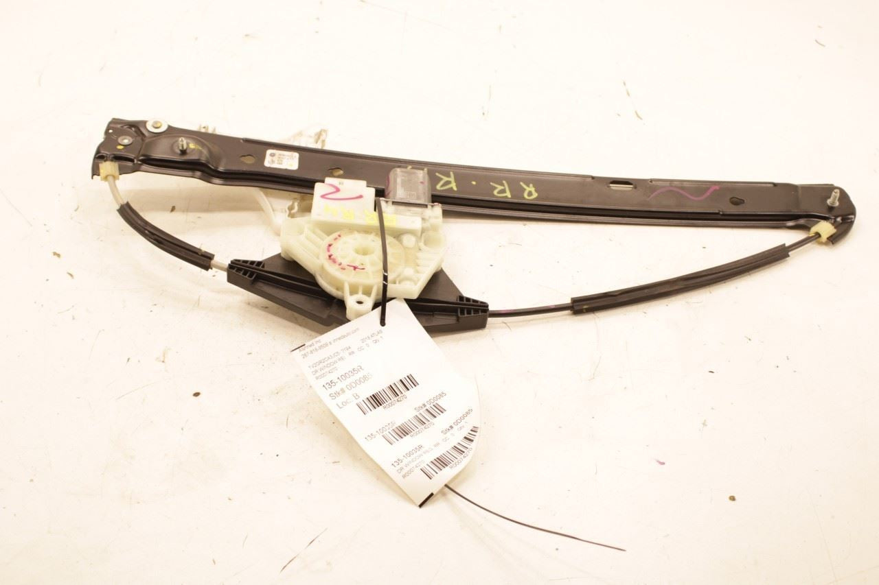 2018-2024 Volkswagen Atlas S Rear Right Side Door Window Regulator w/ Motor - Alshned Auto Parts