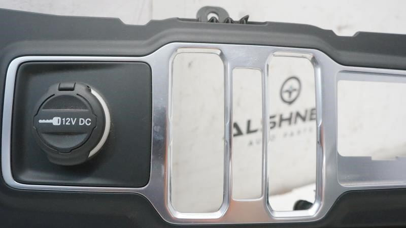 2018-2025 Jeep Wrangler Dash Instrument Panel Lower Trim Bezel with Power Outlet - Alshned Auto Parts