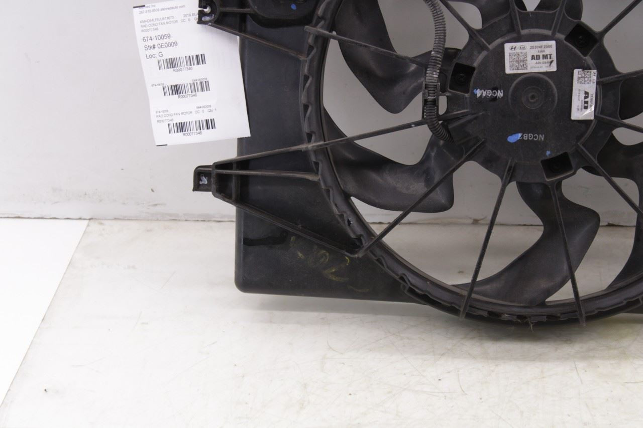 16-20 Hyundai Elantra Value Edition 2.0L FWD Radiator Cooling Fan Motor Assembly - Alshned Auto Parts