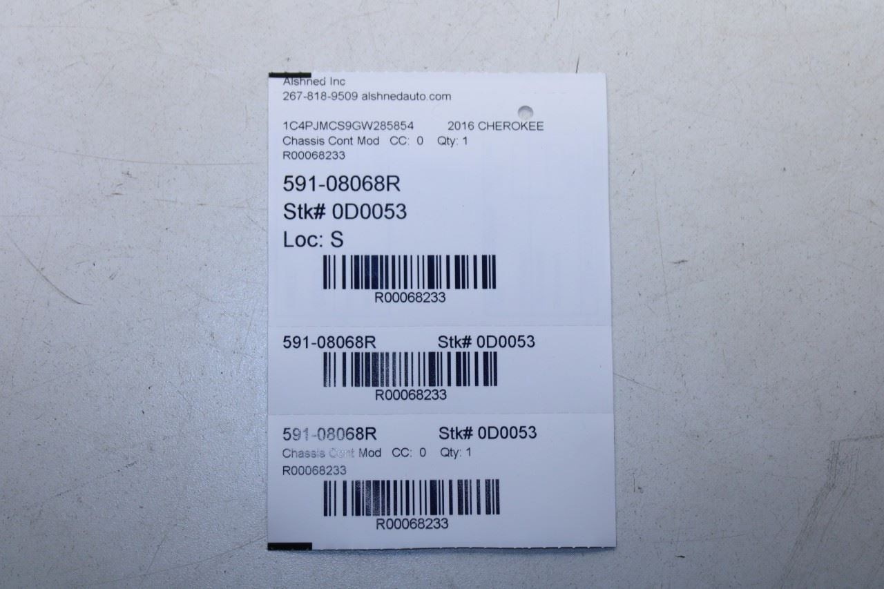 14-20 Jeep Cherokee 75th Anniversary Front Right Door Control Module 68111320AG - Alshned Auto Parts