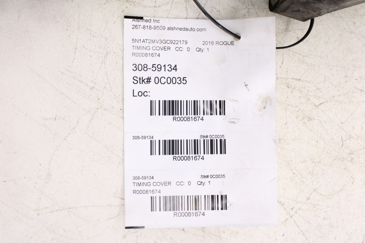 14-20 Nissan Rogue SV 2.5L QR25DE Engine Front Timing Chain Cover VIN 5 1st dgt10