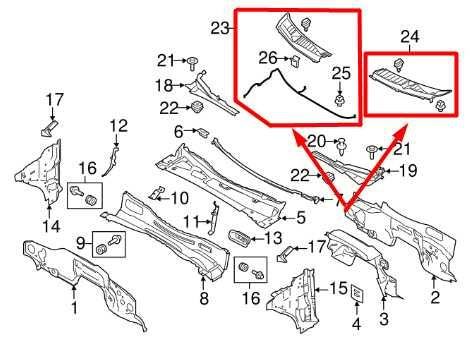 15-20 Ford F150 Front Windshield Wiper Cowl Vent Panel Set FL3Z-15022A69-B *ReaD - Alshned Auto Parts