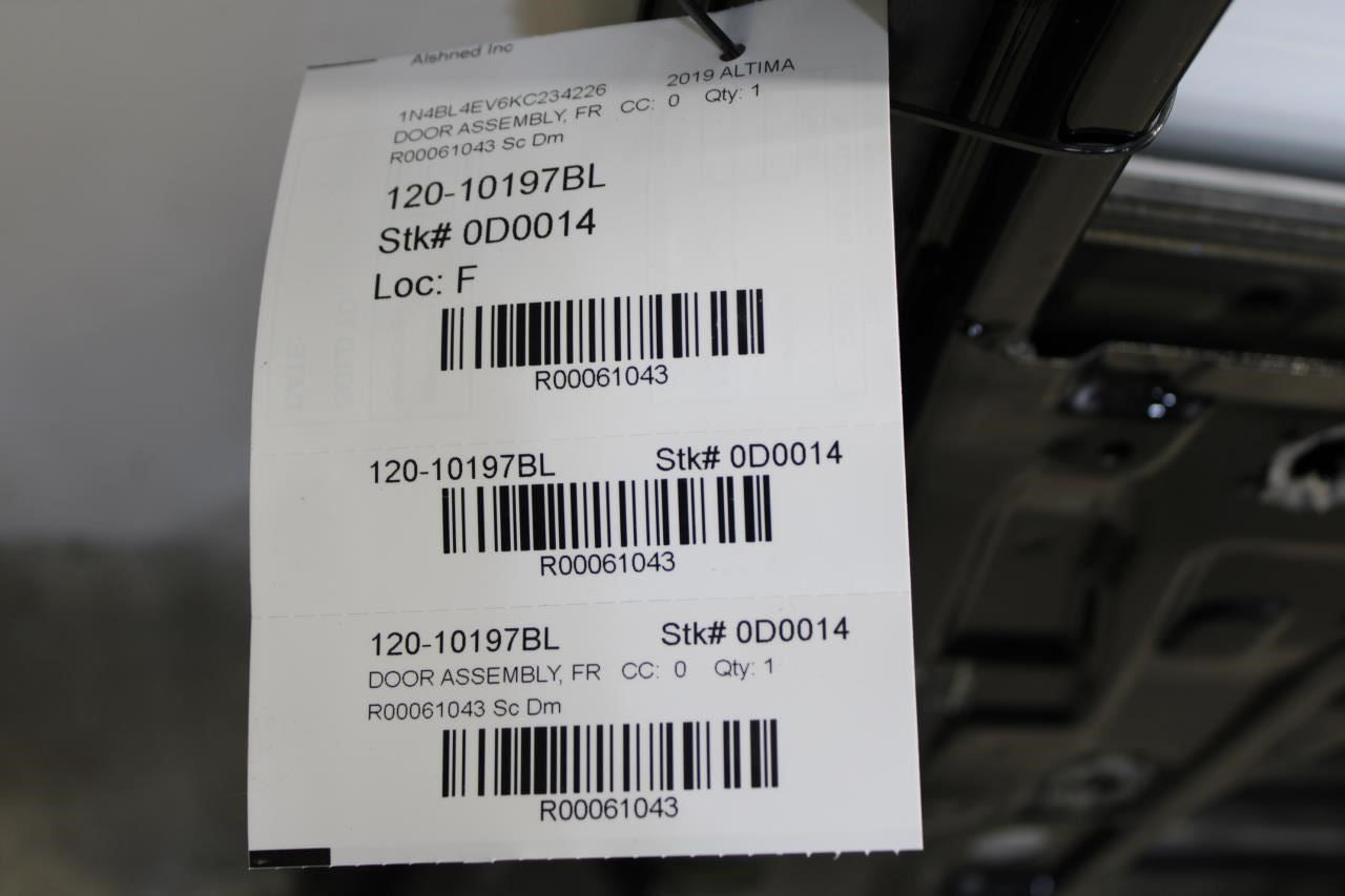 2019-2021 Nissan Altima SL Front Left Door Shell Panel 80101-6CA0A OEM *ReaD* - Alshned Auto Parts