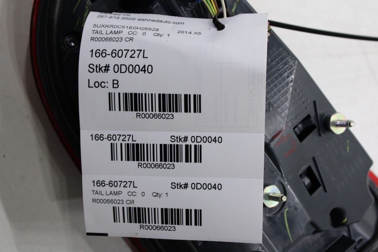 14-18 BMW X5 xDrive35i Rear Left Driver Side Tail Light Lamp 63217329045 *ReaD* - Alshned Auto Parts