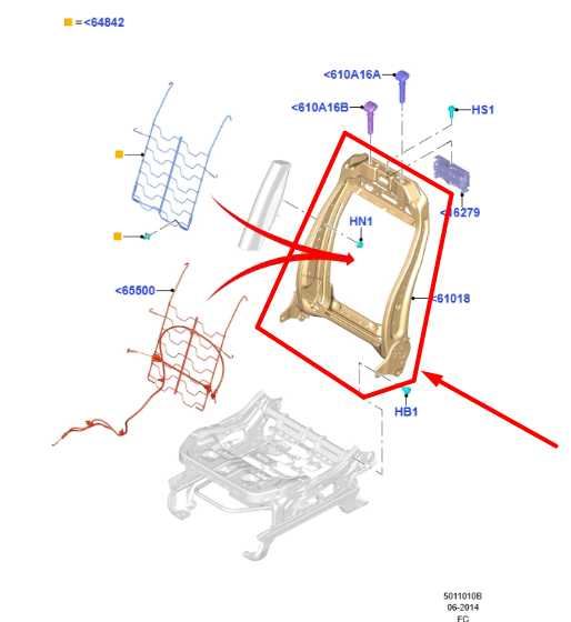 2015-2020 Ford F150 Front Right Side Seat Upper Back Frame FU5Z-9661018-AF OEM - Alshned Auto Parts