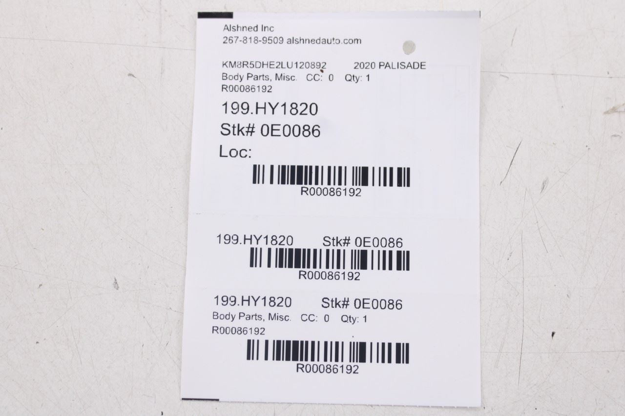 2020-2022 Hyundai Palisade Limited AWD Rear Tailgate Exterior Molding 87310S802020