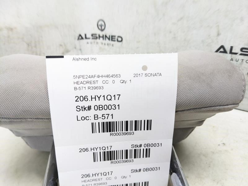 2015-2017 Hyundai Sonata SE 2.4L FWD Rear Driver Left Side 2nd Row Seat Headrest - Alshned Auto Parts