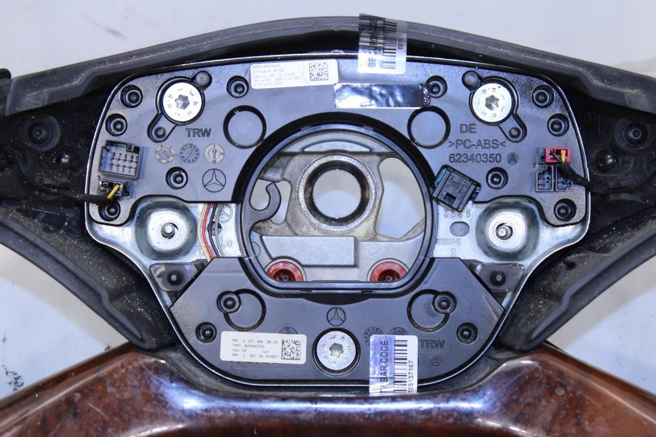 09-13 Mercedes-Benz S550 Steering Wheel Leather w/ Control Buttons 221-460-38-03 - Alshned Auto Parts