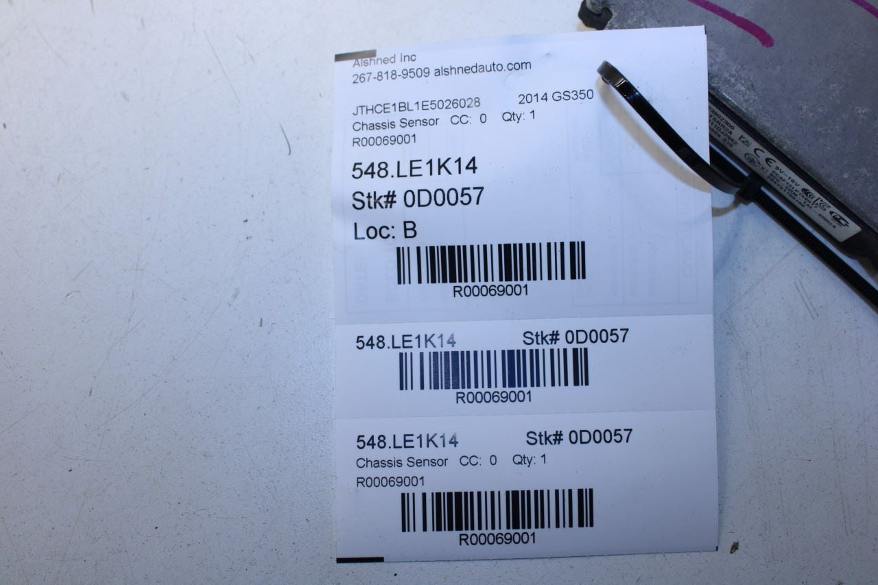 2013-2015 Lexus GS350 RR LH Blind Spot Detection Radar Sensor Module 88162-0W140 - Alshned Auto Parts