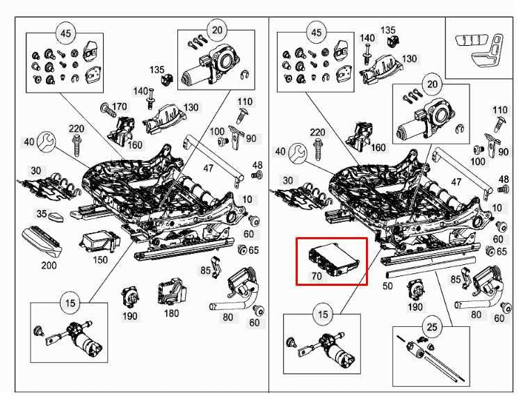15-21 Mercedes-Benz C300 4Matic 2.0L Front Right Side Power Seat Control Module1