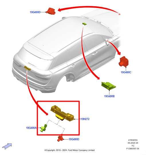 2020-2022 Ford Escape SEL 2.0L Rear View Backup Parking Assist Camera w/ Holder - Alshned Auto Parts