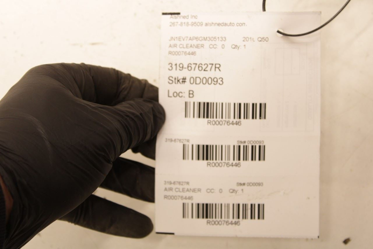 2016-24 Infiniti Q50 Premium 3.0L Passenger RH Side Air Intake Cleaner w/ Sensor - Alshned Auto Parts