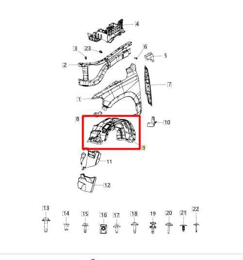 2019-24 Ram 1500 Front Left Side Inner Fender Liner Splash Shield 68275897AA OEM - Alshned Auto Parts