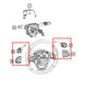 15-17 Jeep Cherokee 75th Anniversary 3.2L Steering Wheel Control Buttons *ReaD* - Alshned Auto Parts