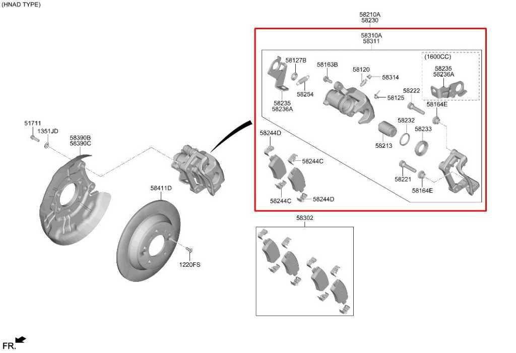 2021-2026 Hyundai Elantra SE Rear Right Passenger Side Disc Brake Caliper1