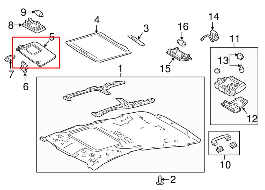 19-22 Toyota Prius Prime Front RH Sun Visor w/ Mirror 74310-47610-B0 OEM *ReaD* - Alshned Auto Parts