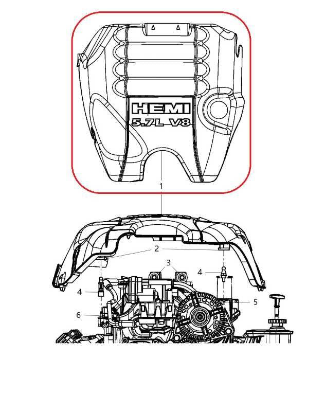 2011-2018 RAM 1500 Big Horn 5.7L Engine Appearance Motor Cover 68038749AF *ReaD* - Alshned Auto Parts