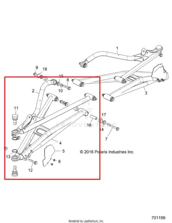 14-23 Polaris RZR XP 1000 Front Passenger Right Upper and Lower Control Arm Set - Alshned Auto Parts