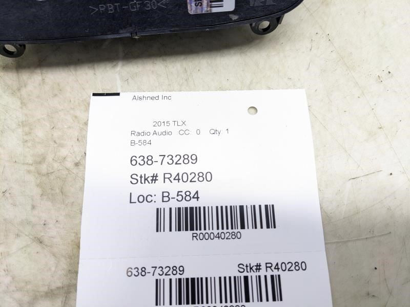 2015-2017 Acura TLX Dash Audio Radio Navigation Control Panel 39050-TZ3-A12 OEM - Alshned Auto Parts
