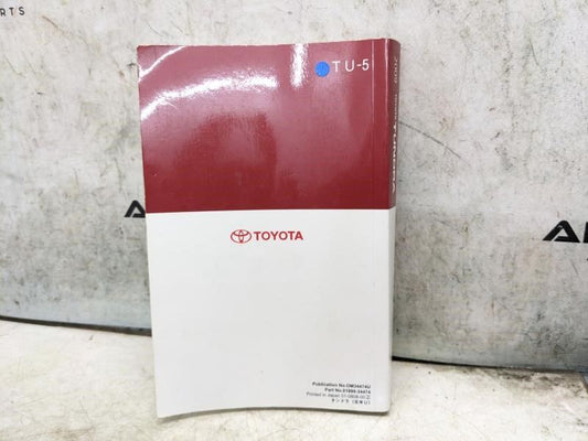 2009 Toyota Tundra Owners Manual Only OM34474U 01999-34474 OEM - Alshned Auto Parts