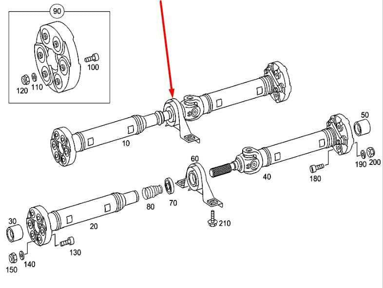 2004-2006 Mercedes-Benz E500 RWD Rear Drive Shaft Propeller 2194100406 OEM - Alshned Auto Parts