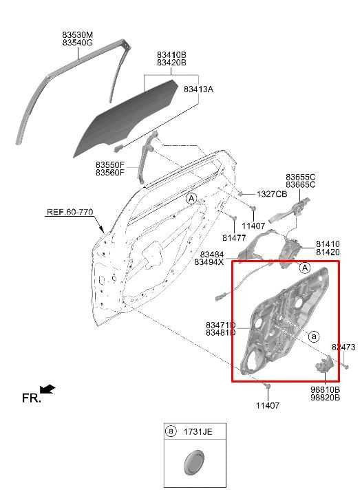 21-20 Hyundai Elantra SE RR LH Door Window Regulator w/ Carrier and Motor *ReaD* - Alshned Auto Parts