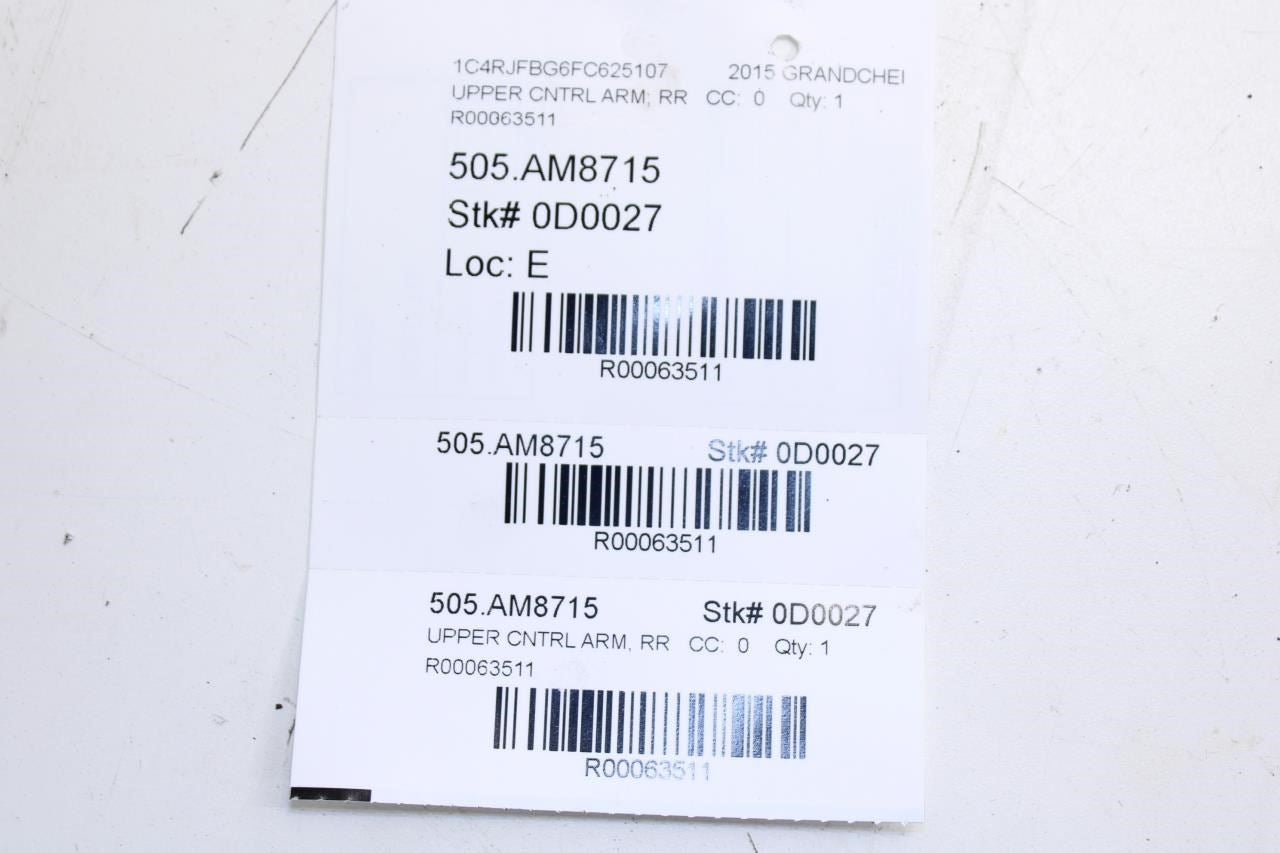 15-22 Jeep Grand Cherokee 4WD Rear RH Suspension Control Arm Set 52124810AG OEM - Alshned Auto Parts